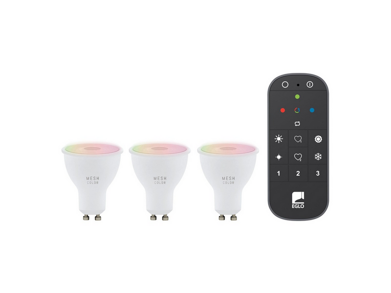EGLO GU10 LED-Z RGBTW 4.9W 345lm 3 pcs. w/remote