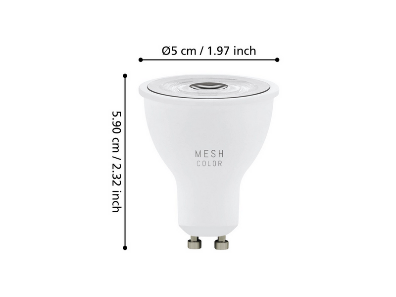 EGLO GU10 LED-Z RGBTW 4.9W 345lm 3 pcs. w/remote
