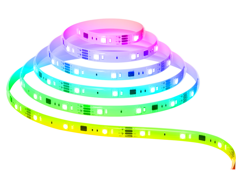 Deltaco Smart - light strip - LED - 18 W - RGBIC - 4000 K - white