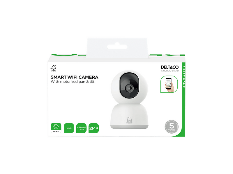 Deltaco Pan & tilt indoor camera 2MP