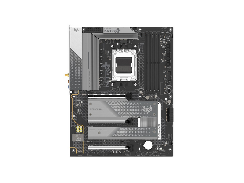 Sapphire NITRO+ B850A WIFI 7 Mainboard - AMD B850 - AMD AM5 - DDR5 RAM - ATX