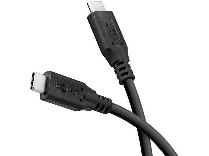 Pro USB-C <-> USB-C - 1.8m - 240 Watt Power Delivery - USB 4.0 / Thunderbolt 4 - Schwarz