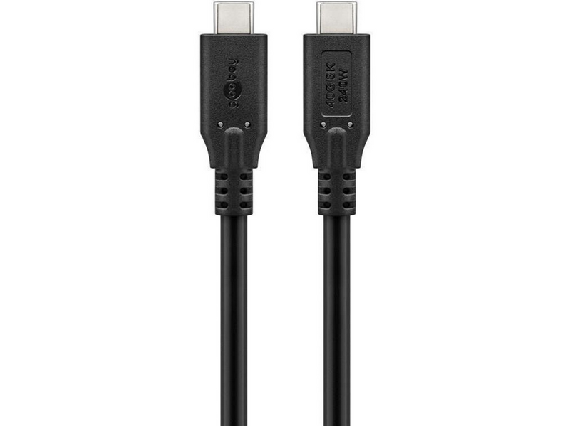 Pro USB-C <-> USB-C - 1.8m - 240 Watt Power Delivery - USB 4.0 / Thunderbolt 4 - Schwarz