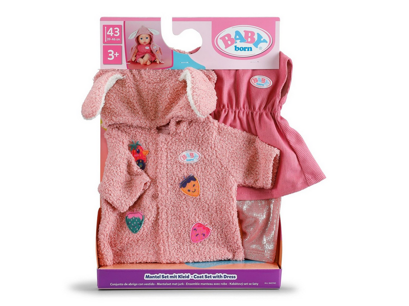 Baby Born Coat Set with Dress 43cm