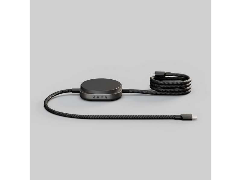 ZENS Charging Cable USB C-C Pro 2 - Magnetic Wireless Charger - Black