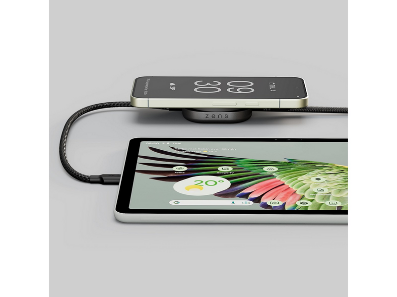 ZENS Charging Cable USB C-C Pro 2 - Magnetic Wireless Charger - Black