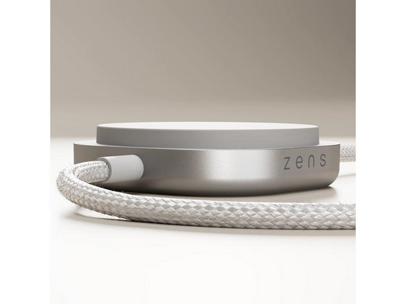 ZENS Charging Cable USB C-C Pro 2 - Magnetic Wireless Charger - White