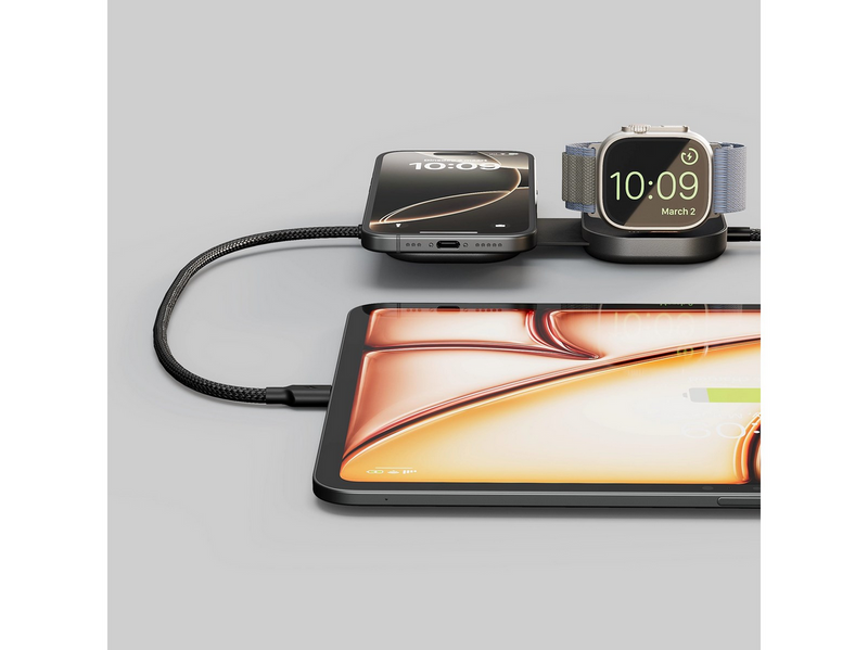 ZENS Charging Cable USB C-C Pro 3 - Magnetic Wireless Charger - Black