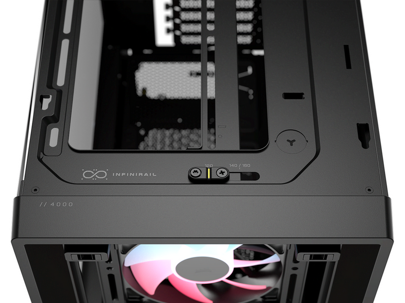Corsair FRAME 4000D LCD RS ARGB - Gehäuse - Miditower - Schwarz