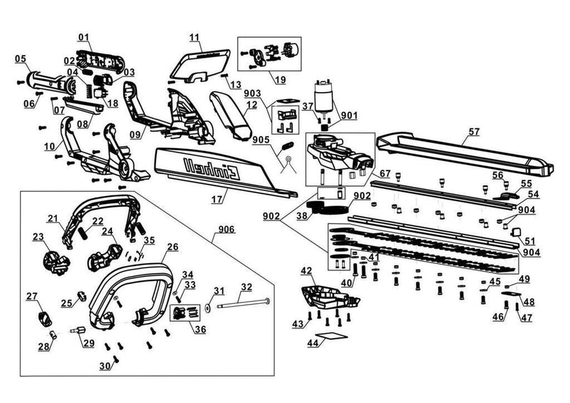 Einhell Akku-Heckenschere GC-CH 1855/1 Li-Solo (3410502)