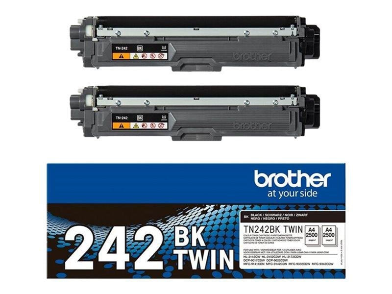 Brother TN 242 BKTWIN - Tonerpatrone Schwarz
