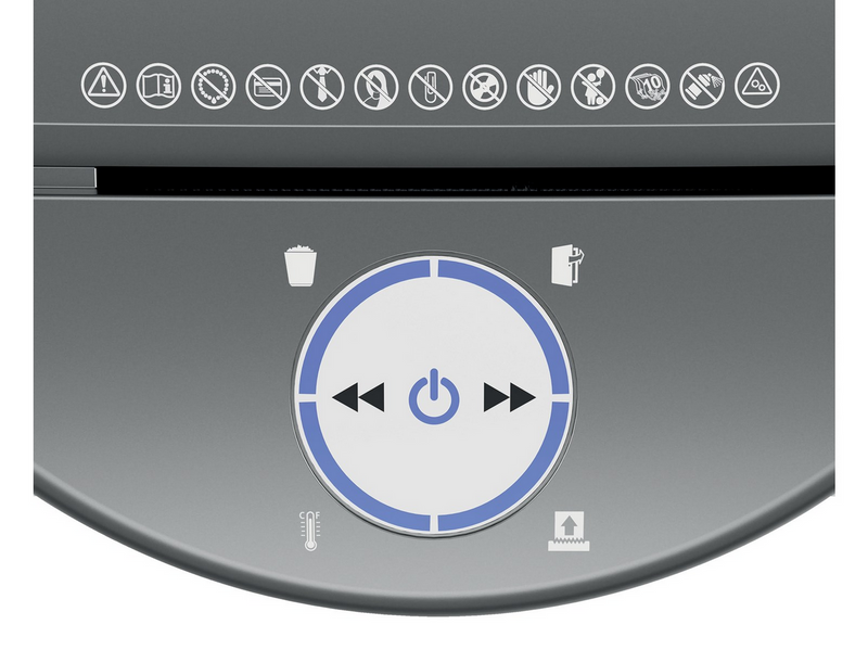 Leitz IQ OptiMax Small Office 350 Mikroschnitt Aktenvernichter Sicherheitsstufe P-5 22L - Weiß