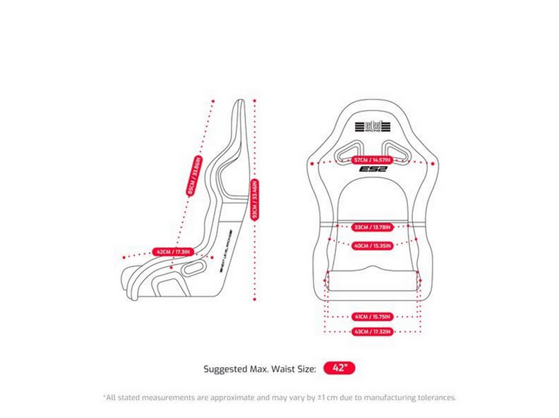 Next Level Racing ES2 ELITE SIM RACING SEAT Gaming Stuhl Sitz - Bis zu 150 kg