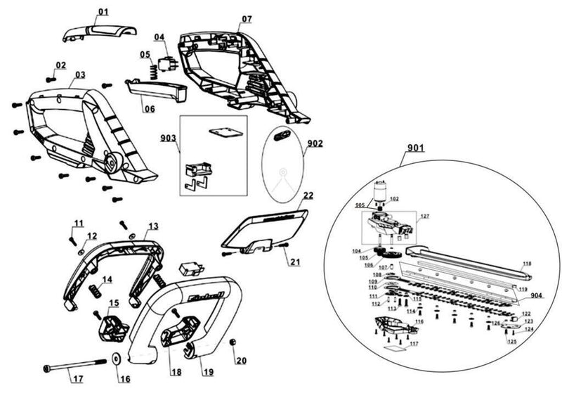 Einhell Akku-Heckenschere GC-CH 1846 Li-Solo (3410642)
