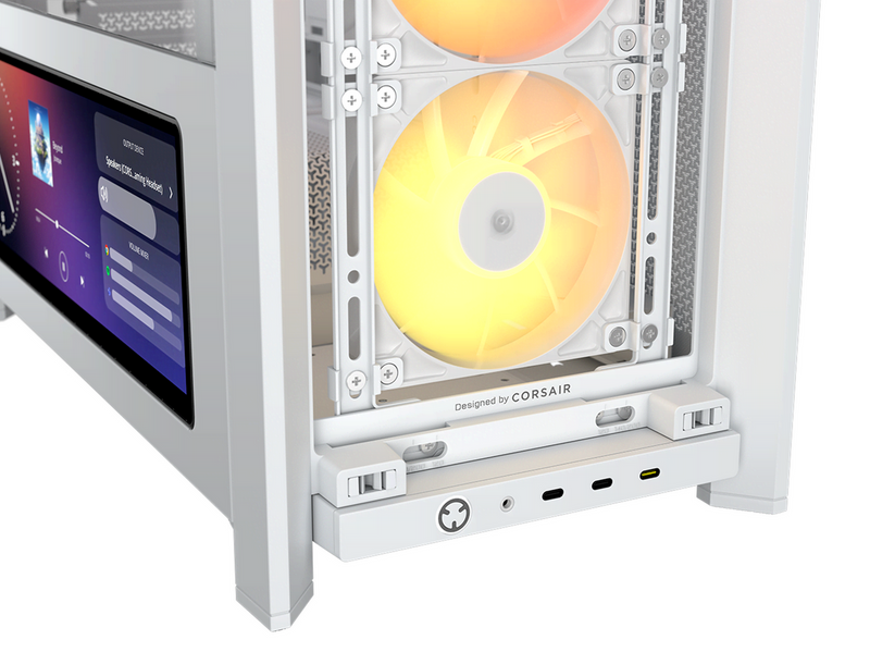 Corsair FRAME 4000D LCD RS ARGB - Gehäuse - Miditower - Weiß