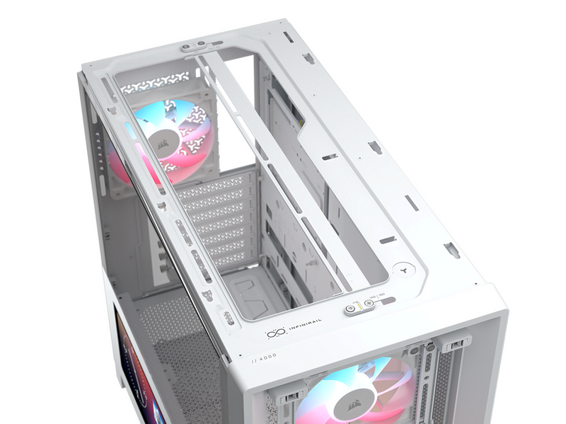 Corsair FRAME 4000D LCD RS ARGB - Gehäuse - Miditower - Weiß