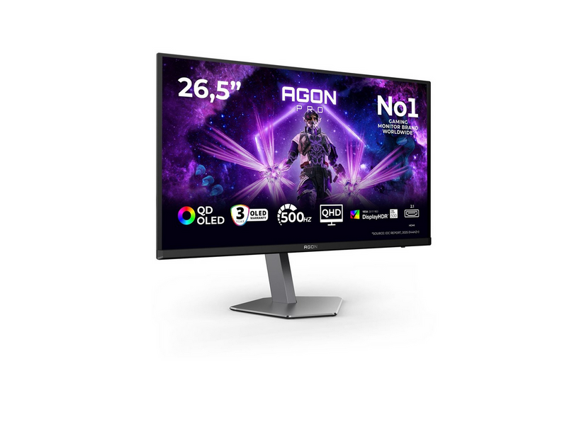 26.5" AOC AGON PRO AG276QKD2 - 2560x1440 (QHD) - 500Hz - QD-OLED