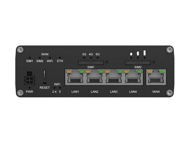 Teltonika RUTC50 - wireless router - WWAN - Wi-Fi 6 - 3G 4G 5G - DIN rail mountable wall-mountable surface-mountable - Wireless router Wi-Fi 6