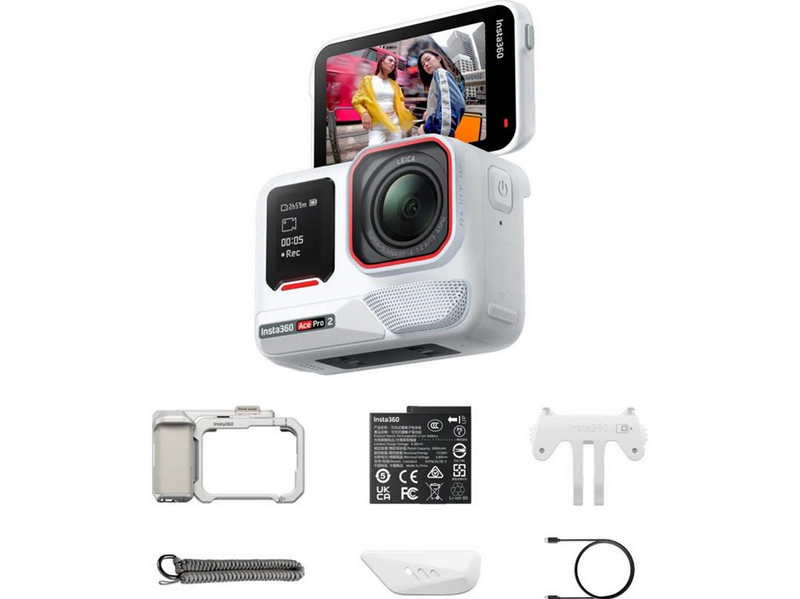 Insta360 Ace Pro 2 - Arctic White | Xplorer Bundle - Moonlight Silver