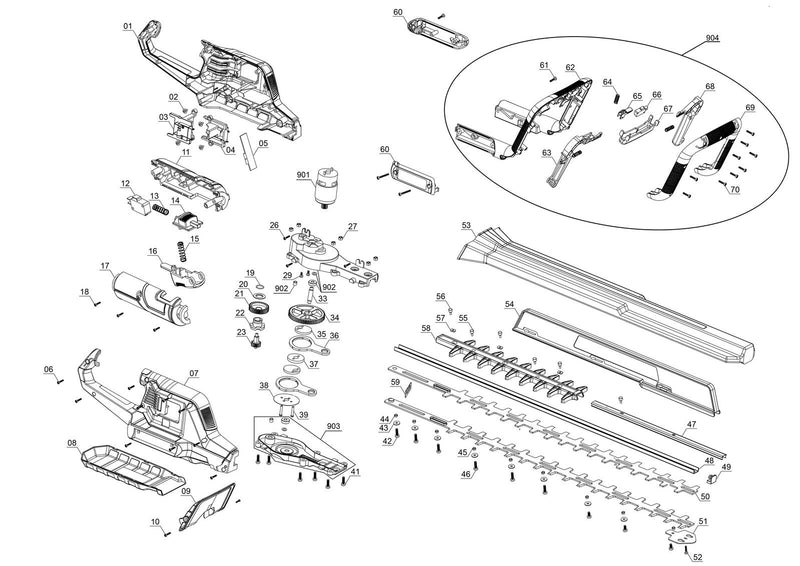 Einhell Akku-Heckenschere GE-CH 36/65 Li-Solo (3410960)