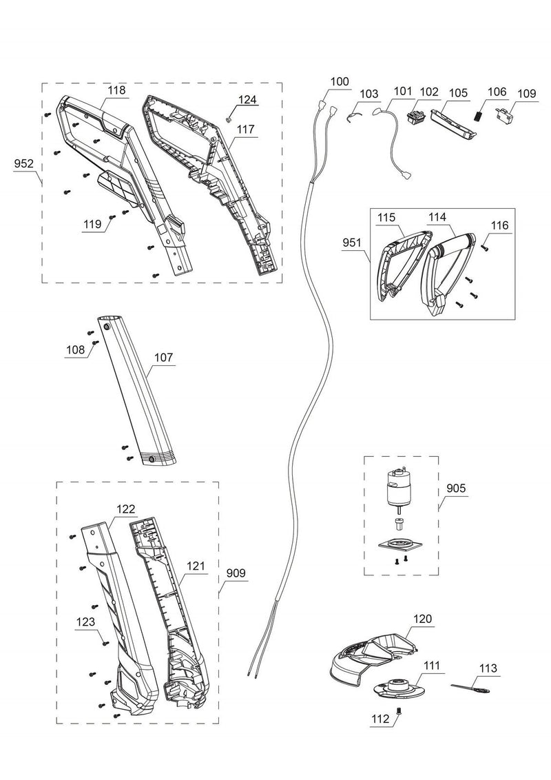 Einhell Akku-Rasentrimmer GC-CT 18/24 Li P-Solo (3411104)