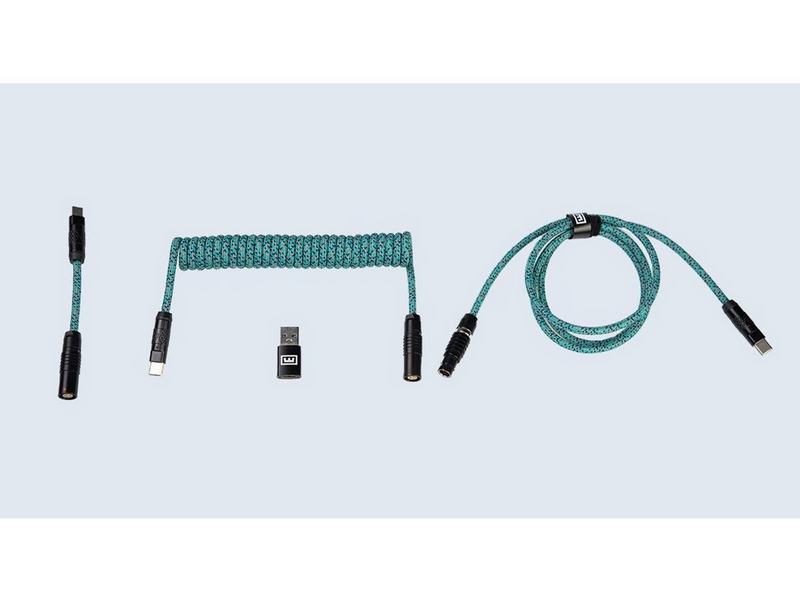 Wooting Premium Cable Set - Cyber Teal - Upgrade-Zubehör - Blau