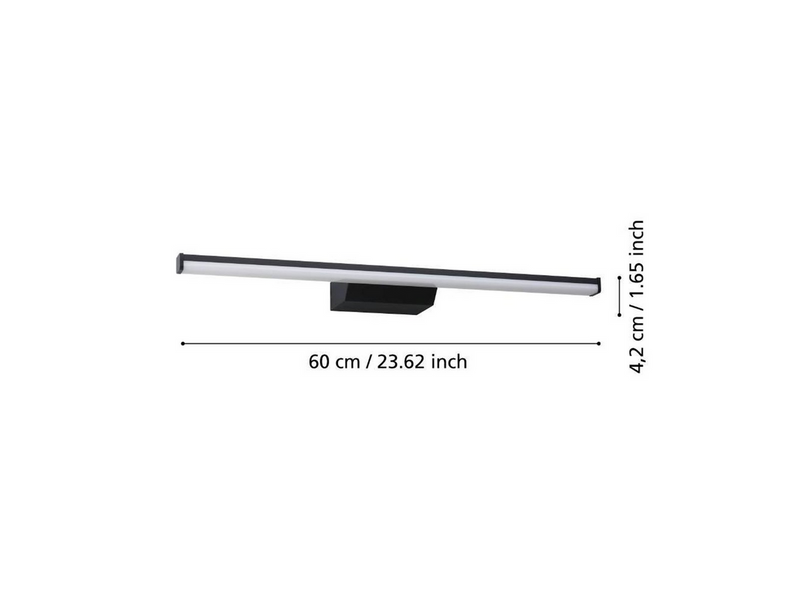 EGLO REGELLO-Z WALL L600 RGB/CCT 1350LM IP44 SCHWARZ