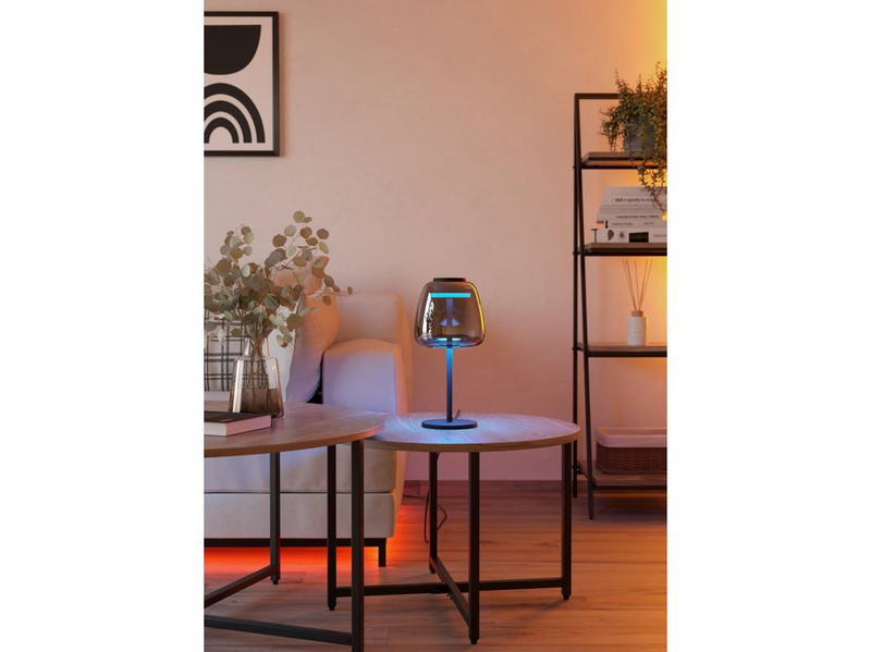 EGLO ALFERO-Z TISCH RGB/CCT 1000LM SCHWARZ/CHROM/TRANSP.