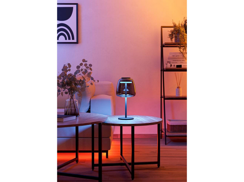 EGLO ALFERO-Z TISCH RGB/CCT 1000LM SCHWARZ/CHROM/TRANSP.