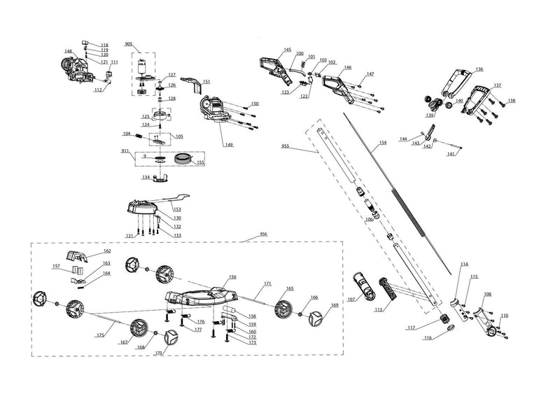 Einhell Akku-Rasentrimmer GE-CT 18/28 Li TC-Solo (3411212)