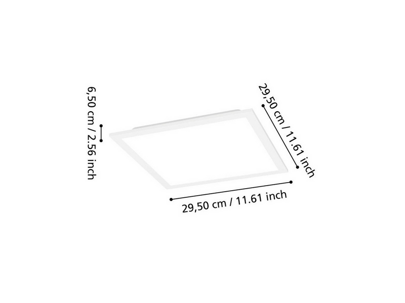 EGLO MORADILLO-Z MATTER panel 295x295 RGB/CCT 1700lm white