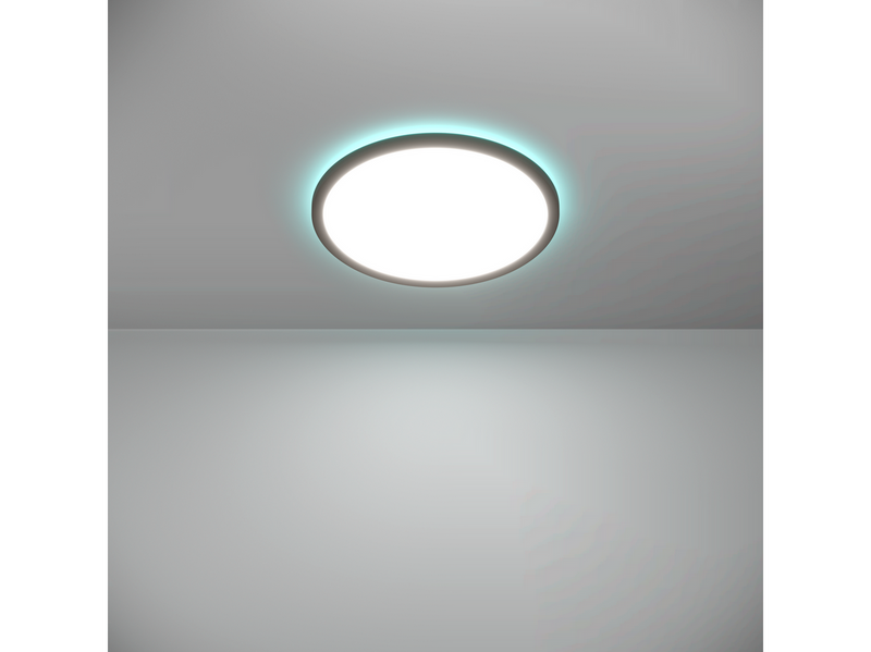 EGLO ROVITO-Z DECKENLEUCHTE Ø390 RGB/CCT 21W 2625LM MIT FERNBEDIENUNG B. IP44 SCHWARZ