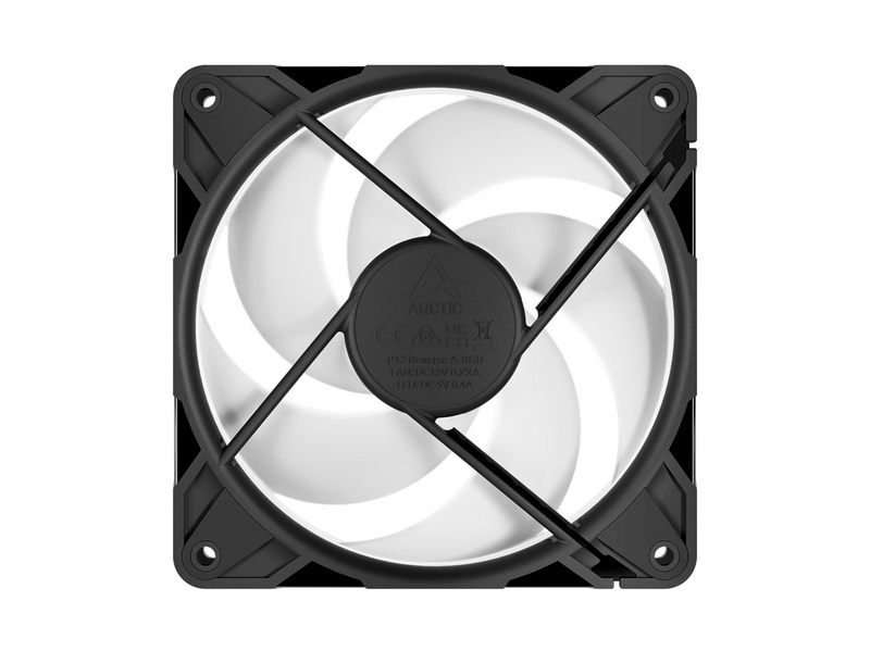 Arctic P12 Pro Reverse A-RGB - 3 Pack - Gehäuselüfter - 120mm - Schwarz