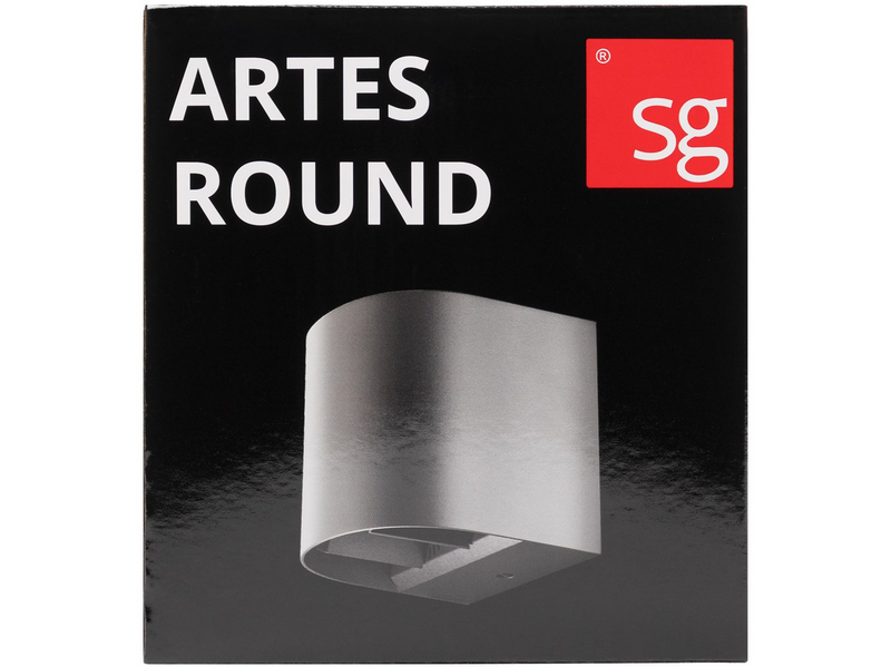 SG Armaturen Artes Round outdoor wall lamp 8W LED 3000K corten