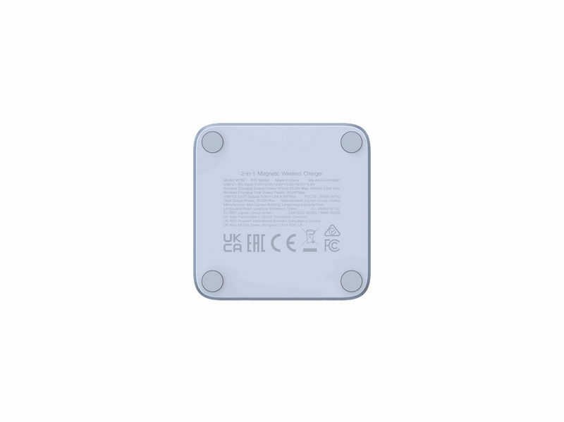 UGREEN MagFlow Qi2.2 25 W 2-in-1 Magnetic Wireless Charger