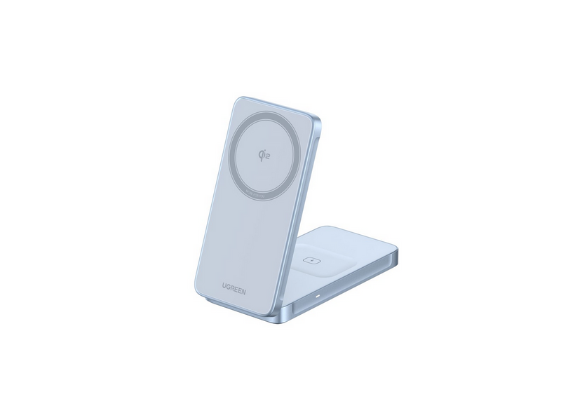 UGREEN MagFlow Qi2.2 25 W 2-in-1 Magnetic Wireless Charger - Flat Pad