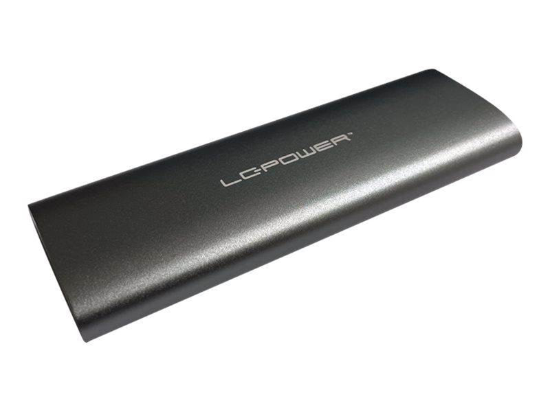 LC Power LC-M2-C-MULTI-2 - storage enclosure - M.2 Card (PCIe NVMe & SATA) - USB 3.2 (Gen 2)