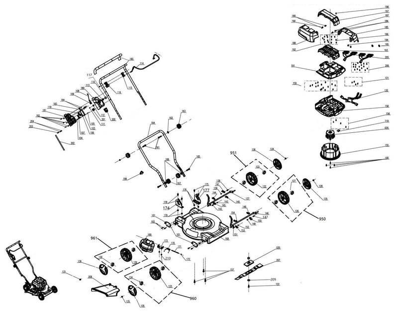 Einhell Akku-Rasenmäher GE-CM 36/48 Li M-Solo (3413054)