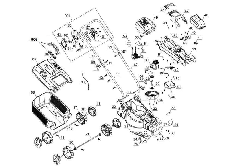 Einhell Akku-Rasenmäher GE-CM 18/30 Li-Solo (3413157)