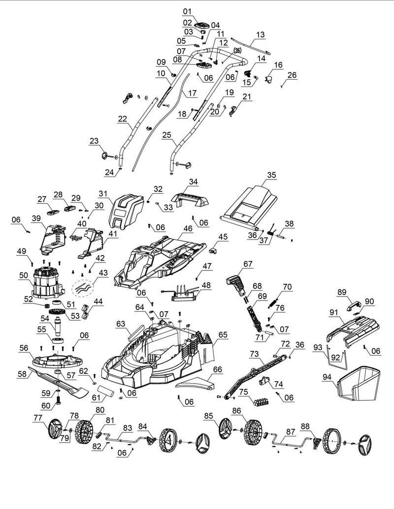 Einhell Akku-Rasenmäher GE-CM 18/33 Li-Solo (3413266)