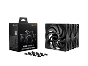 be quiet! Pure Wings 3 120 HS (3-pack) - Gehäuselüfter - 120mm - Schwarz - 30 dBA