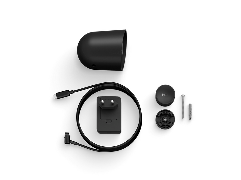 Philips Hue Secure 2K wired camera - black