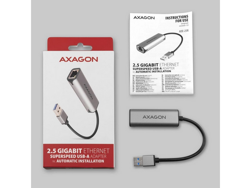 AXAGON 2.5 Gigabit Ethernet USB-A External Network Adapter