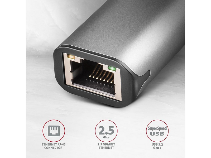 AXAGON 2.5 Gigabit Ethernet USB-A External Network Adapter