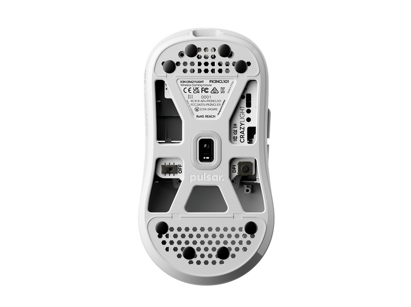 Pulsar X2N CRAZYLIGHT Mini Wireless (Uyuni White) - Gaming Maus (Weiß)