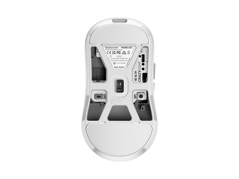 Pulsar X2N CRAZYLIGHT Mini Wireless (Uyuni White) - Gaming Maus (Weiß)