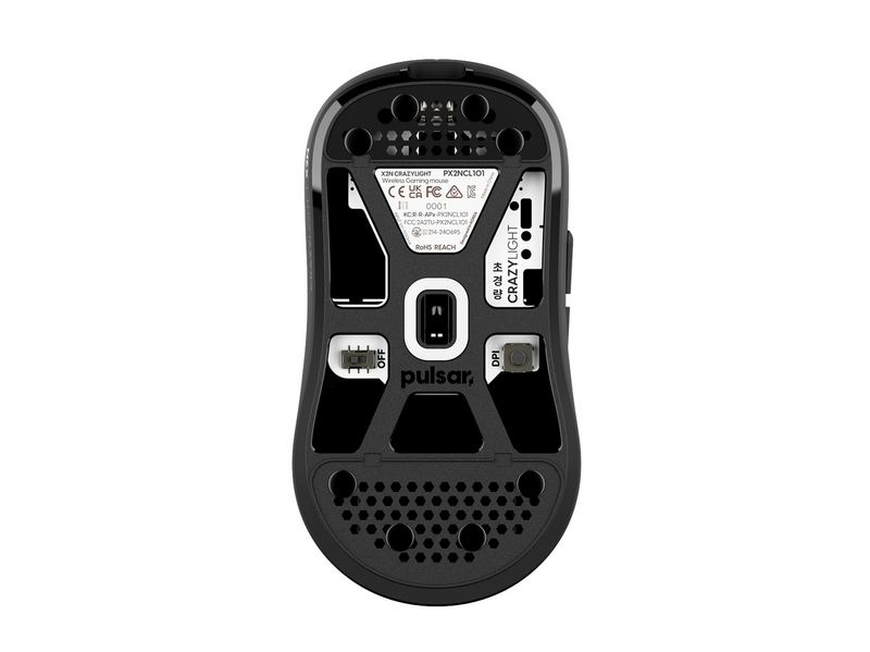 Pulsar X2N CRAZYLIGHT Mini Wireless (Jet Black) - Gaming Maus (Schwarz)