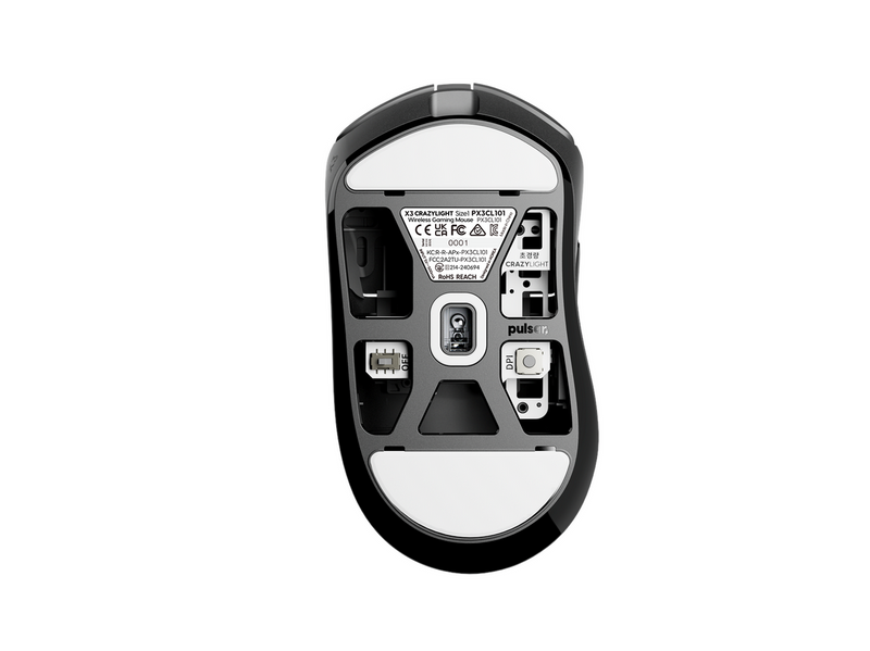 Pulsar X3 CRAZYLIGHT Mini Wireless (Jet Black) - Gaming Maus (Schwarz)