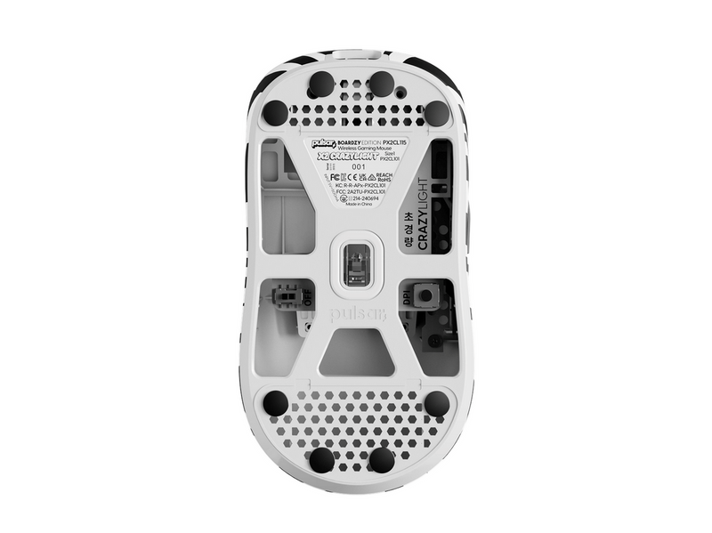Pulsar X2 CRAZYLIGHT Mini Wireless - Boardzy Limited Edition - Gaming Maus (Weiß)