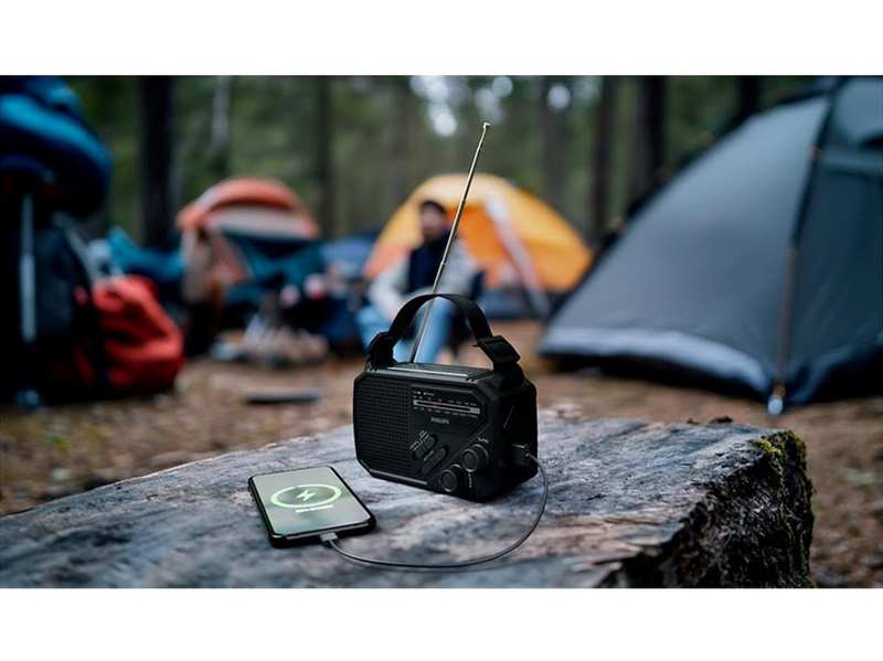 Philips TAR1609/00 - Emergency Radio - Solar - Dynamo - 2000 mAh Powerbank - AM/FM - Mono